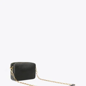 Lola Casademunt Bandoleras | Bolsos Pequeños<Bandolera efecto piel cocodrilo NEGRO