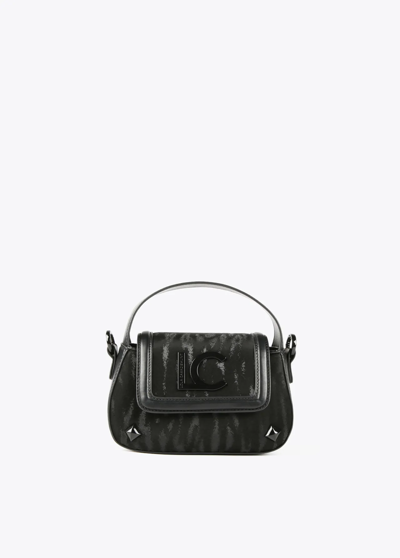bandolera_estampado_zebra_0.webp Lola Casademunt Bandoleras | Bolsos Pequeños<Bandolera estampado zebra NEGRO