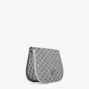Lola Casademunt Bandoleras | Bolsos Pequeños<Bandolera gris jacquard NEGRO-GRIS