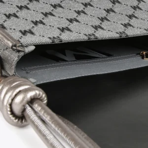 Lola Casademunt Bandoleras | Bolsos Pequeños<Bandolera gris jacquard NEGRO-GRIS