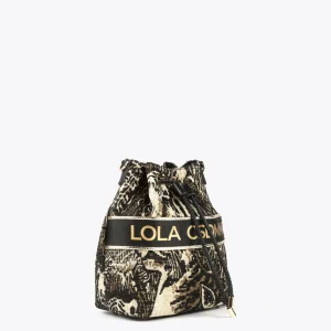 Lola Casademunt Animal Print | Bolsos De Hombro<Bandolera jacquard NEGRO-METAL