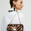 Lola Casademunt Animal Print | Bandoleras<Bandolera lentejuelas MARRON-NEGRO