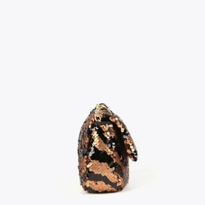Lola Casademunt Animal Print | Bandoleras<Bandolera lentejuelas MARRON-NEGRO