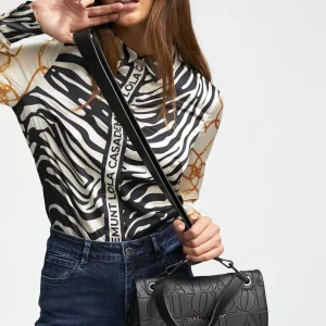 Lola Casademunt Bolsos De Hombro | Bandoleras<Bandolera logo grabado NEGRO