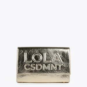 Lola Casademunt Bandoleras | Bolsos Pequeños<Bandolera metalizada DORADO