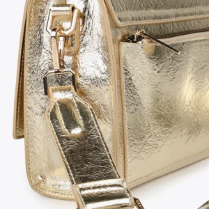 Lola Casademunt Bandoleras | Bolsos Pequeños<Bandolera metalizada DORADO
