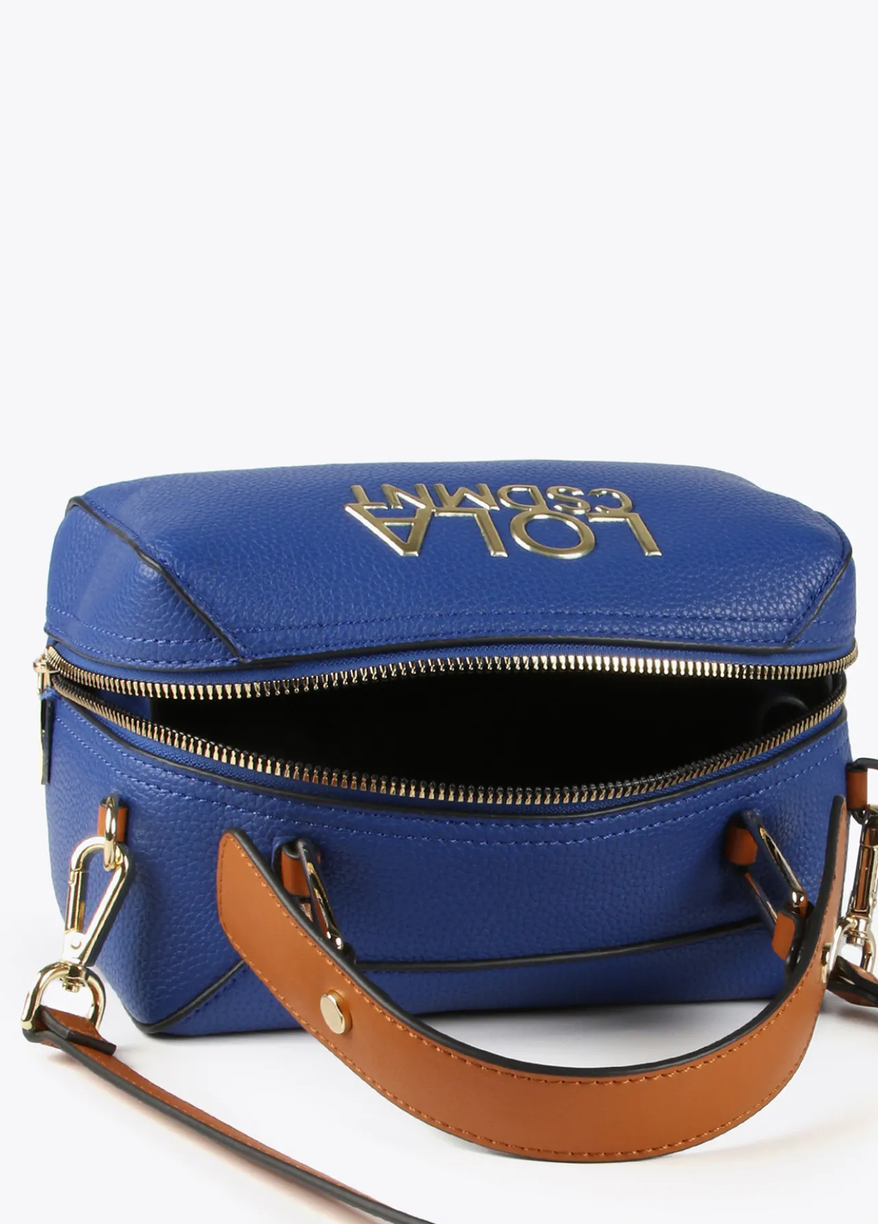 bandolera_mini_maletn_2.webp Lola Casademunt Bolsos De Hombro | Bandoleras<Bandolera mini maletín AZULELECTRICO