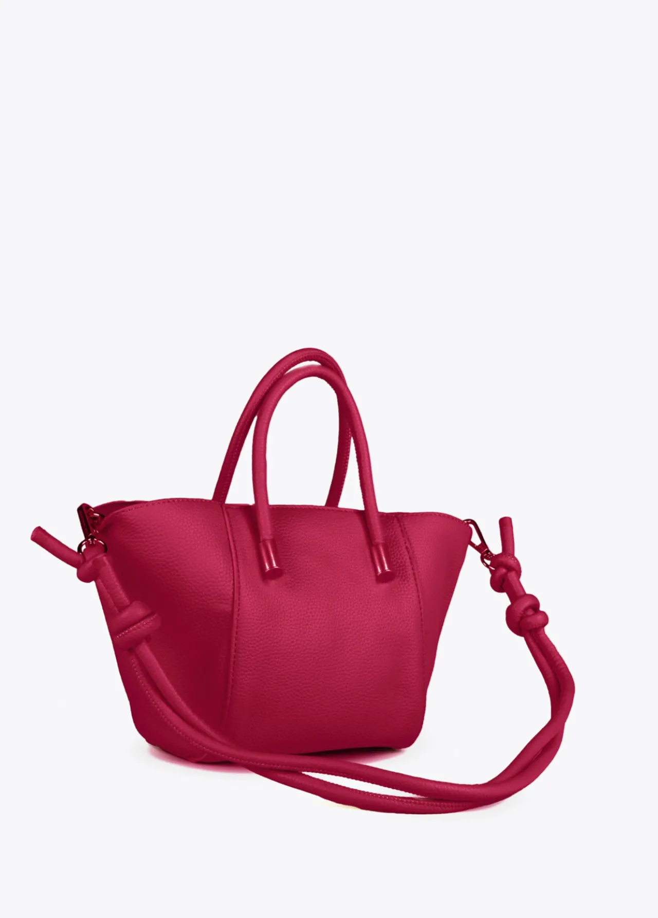 bandolera_mini_shopper_2-1.webp Lola Casademunt Bandoleras | Bolsos Pequeños<Bandolera mini shopper FUCSIA