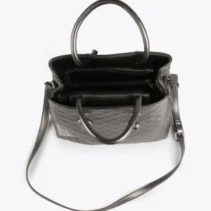 Lola Casademunt Bolsos De Mano Y Neceseres | Bandoleras<Bandolera rombos relieve GRIS