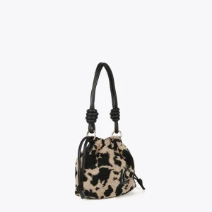 Lola Casademunt Animal Print | Bolsos De Hombro<Bandolera tejido animal CRUDO-NEGRO