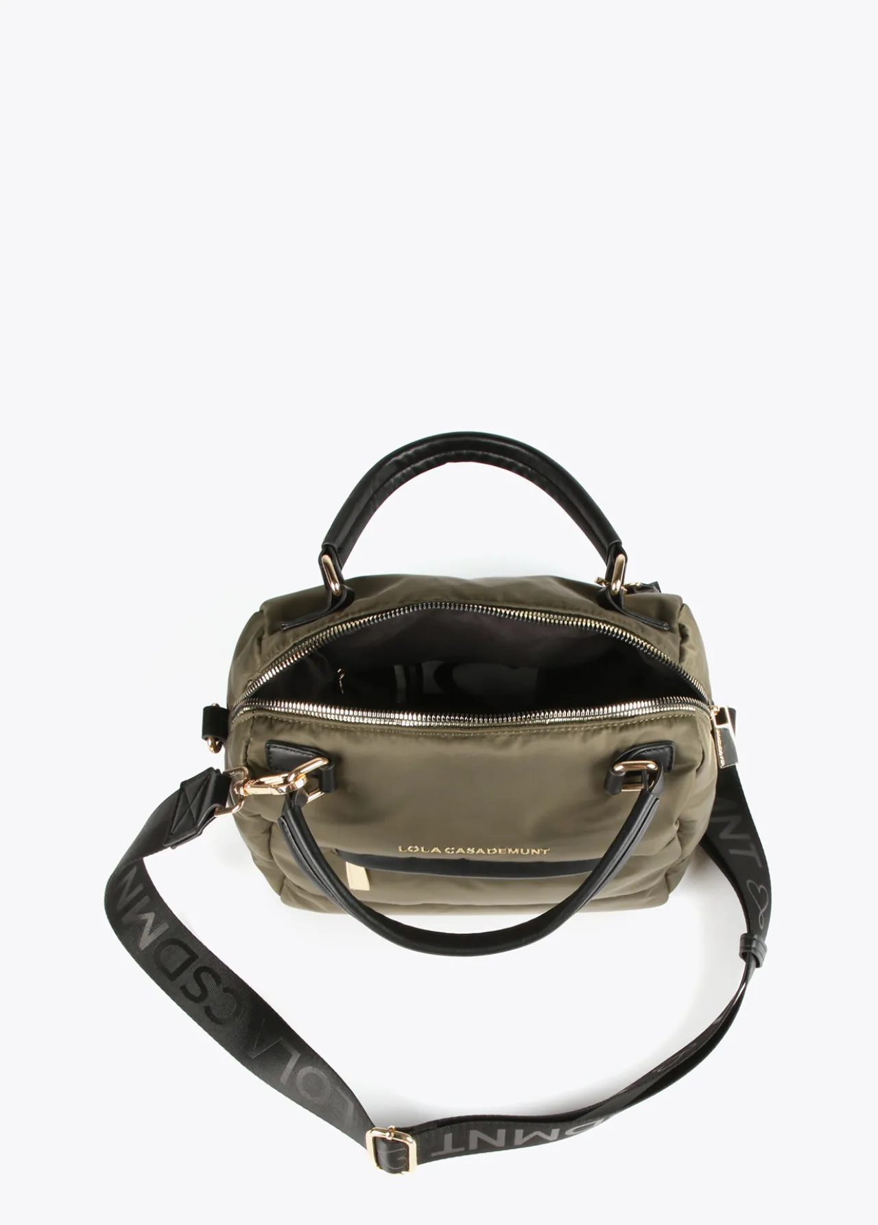 bandolera_tipo_bowling_2.webp Lola Casademunt Bandoleras | Bolsos Pequeños<Bandolera tipo bowling VERDE