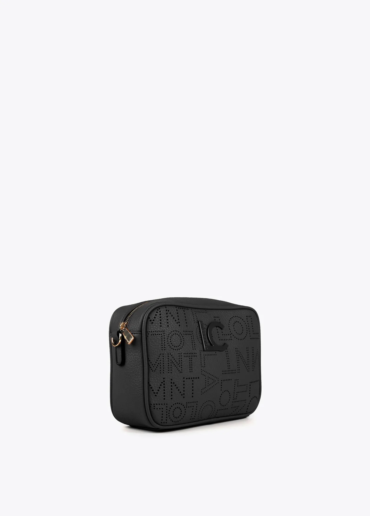 bandolera_troquelada_6-1.webp Lola Casademunt Bandoleras | Bolsos Pequeños<Bandolera troquelada MARRON