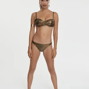 Lola Casademunt Baño<Bikini animal print fantasia NEGRO-MARRON