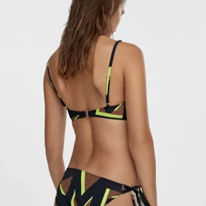Lola Casademunt Baño<Bikini estampado maxi logo NEGRO-VERDE