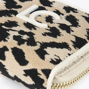Lola Casademunt Accesorios | Bolsos<Biletero pequeño animal print CRUDO-MARRON