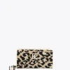 Lola Casademunt Accesorios | Bolsos<Billetero grande animal print CRUDO-MARRON