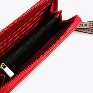 Lola Casademunt Accesorios<Billetero grande logo con relieve FUCSIA