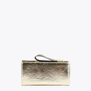 Lola Casademunt Carteras Y Monederos<Billetero grande metalizado FUCSIA