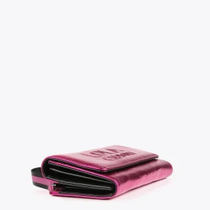 Lola Casademunt Carteras Y Monederos<Billetero grande metalizado FUCSIA