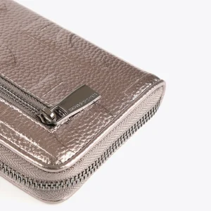 Lola Casademunt Accesorios | Bolsos<Billetero grande metalizado DORADO