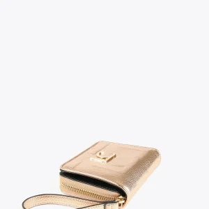 Lola Casademunt Accesorios | Bolsos<Billetero pequeño metalizao DORADO