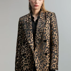 Lola Casademunt Americanas Y Blazers | Animal Print<Blazer animal print NEGRO-MARRON