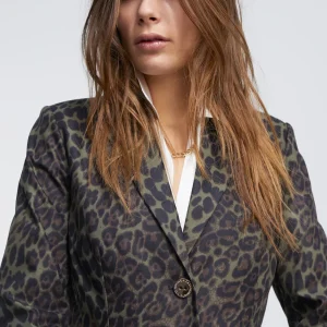 Lola Casademunt Animal Print | Americanas Y Blazers<Blazer animal print NEGRO-VERDE