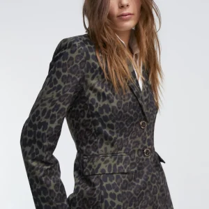 Lola Casademunt Animal Print | Americanas Y Blazers<Blazer animal print NEGRO-VERDE