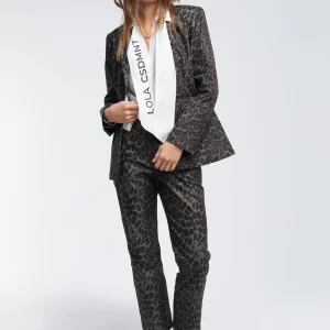 Lola Casademunt Animal Print | Americanas Y Blazers<Blazer animal print NEGRO-VERDE