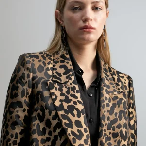Lola Casademunt Americanas Y Blazers | Animal Print<Blazer animal print NEGRO-MARRON