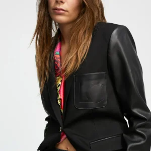Lola Casademunt Americanas Y Blazers<Blazer combinada NEGRO