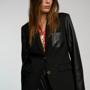 Lola Casademunt Americanas Y Blazers<Blazer combinada NEGRO