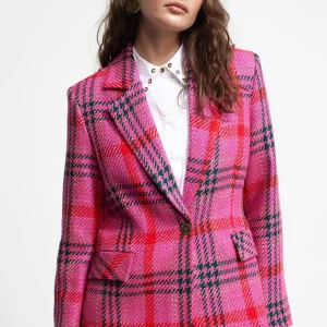 Lola Casademunt Americanas Y Blazers<Blazer cuadros tweed ROSA-MULTICOLOR