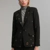 Lola Casademunt Americanas Y Blazers<Blazer detalle eyelets NEGRO