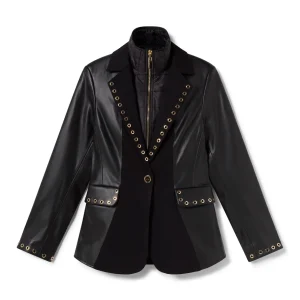 Lola Casademunt Americanas Y Blazers<Blazer detalle eyelets NEGRO