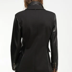 Lola Casademunt Americanas Y Blazers<Blazer detalle eyelets NEGRO