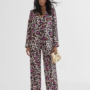 Lola Casademunt Americanas Y Blazers<Blazer estampada animal ROSA-NEGRO