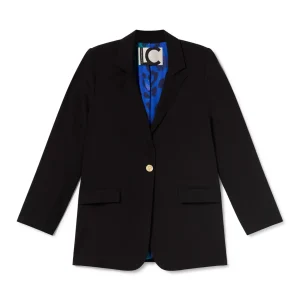 Lola Casademunt Americanas Y Blazers<Blazer forro contraste NEGRO