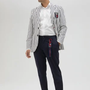 Lola Casademunt Americanas Y Blazers<Blazer hombre rayas edición limitada - Lola Casademunt BLANCO-AZUL