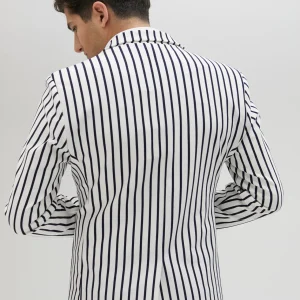 Lola Casademunt Americanas Y Blazers<Blazer hombre rayas edición limitada - Lola Casademunt BLANCO-AZUL