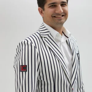 Lola Casademunt Americanas Y Blazers<Blazer hombre rayas edición limitada - Lola Casademunt BLANCO-AZUL