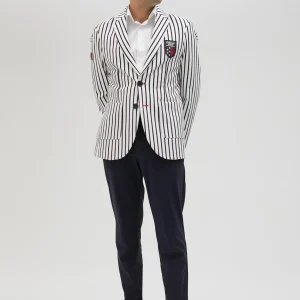 Lola Casademunt Americanas Y Blazers<Blazer hombre rayas edición limitada - Lola Casademunt BLANCO-AZUL