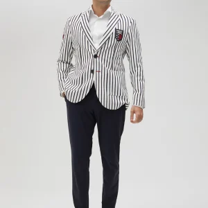 Lola Casademunt Americanas Y Blazers<Blazer hombre rayas edición limitada - Lola Casademunt BLANCO-AZUL