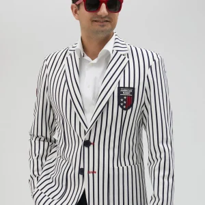 Lola Casademunt Americanas Y Blazers<Blazer hombre rayas edición limitada - Lola Casademunt BLANCO-AZUL