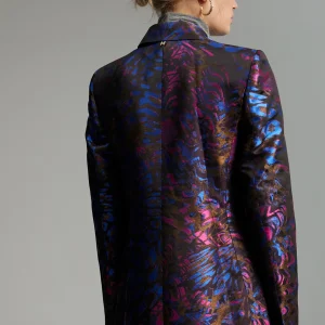 Lola Casademunt Americanas Y Blazers<Blazer jacquard estampado AZUL-MULTICOLOR