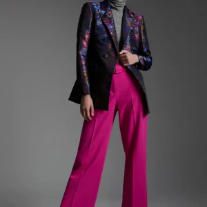 Lola Casademunt Americanas Y Blazers<Blazer jacquard estampado AZUL-MULTICOLOR