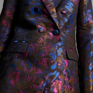 Lola Casademunt Americanas Y Blazers<Blazer jacquard estampado AZUL-MULTICOLOR