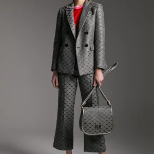 Lola Casademunt Americanas Y Blazers<Blazer jacquard monograma GRIS-METAL
