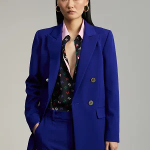 Lola Casademunt Americanas Y Blazers<Blazer recta traje AZULELECTRICO
