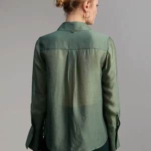 Lola Casademunt Camisas Y Blusas<Blusa bolsillos transparencia SALVIA